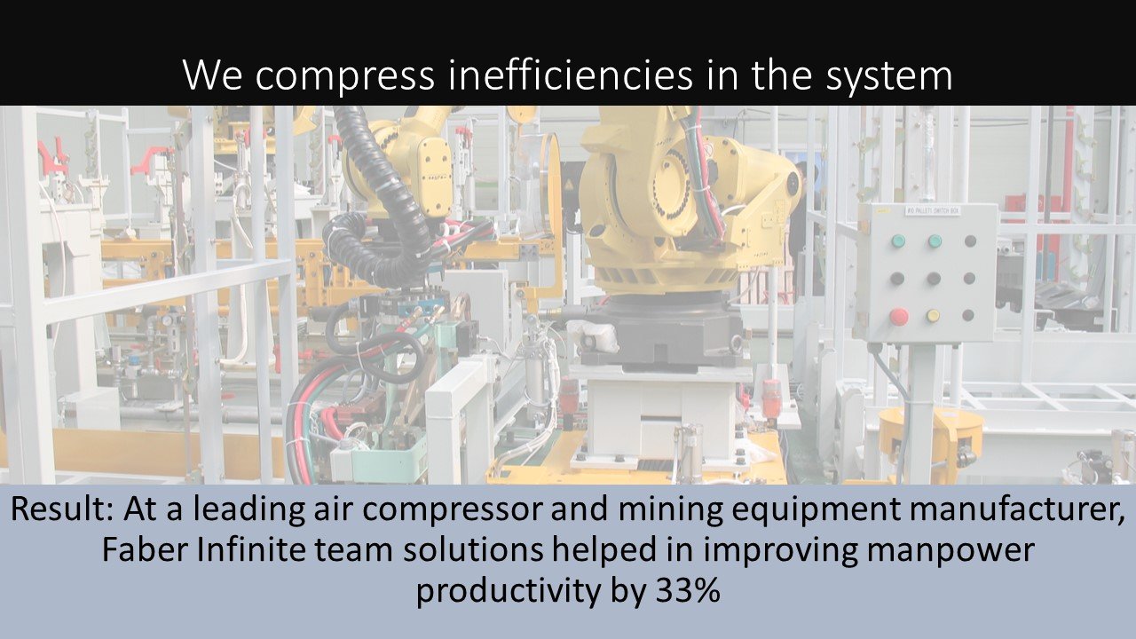 We compress inefficiencies in the system demo faber infinite